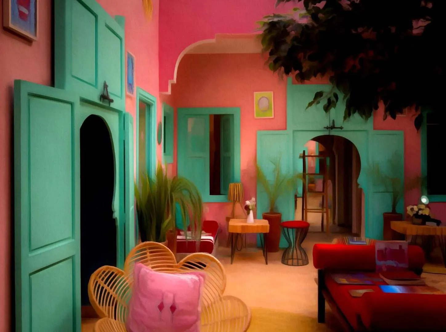 ***  Riad Lauriers Blancs Marrakesh Marruecos
